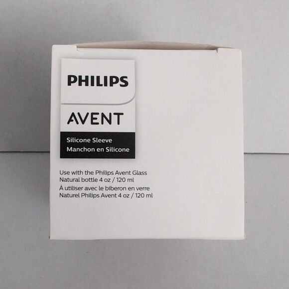 Philips Avent Blue Silicone Sleeve for use with Avent Glass Natural 4 oz Bottle - Picture 1 of 9